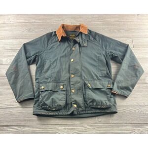 Men's M Coalatree The Backwoods Hunting Jacket Black Waxed Cotton Field Military